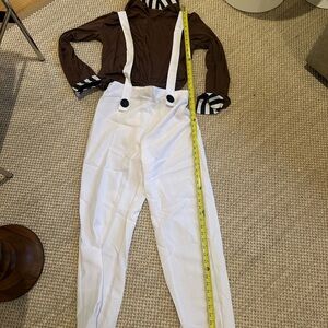 Chocolate Factory. Oompa Loompa. Halloween Costume. Pants, top.